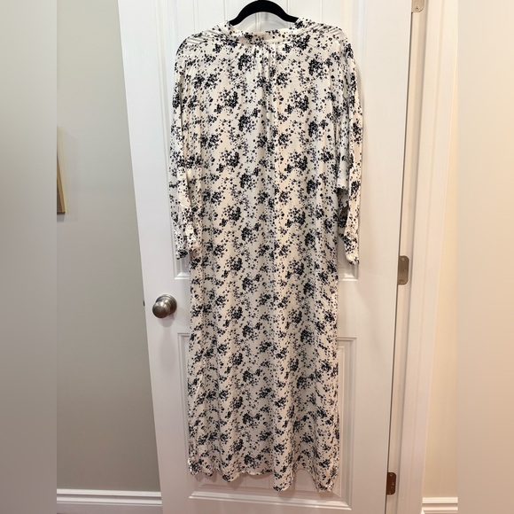 Uniqlo Maxi Floral Print Shirt Dress - Picture 4 of 5